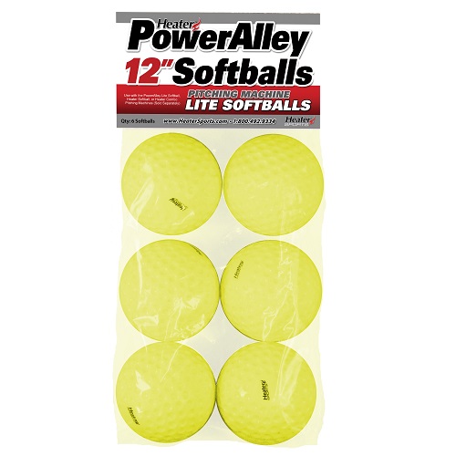 Power Alley 12 inch Lite Softballs<br>(6 Pack)